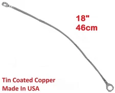 Multi-Purpose Universal 18"-19" (45-48cm) Copper Ground/Bonding Strap Tin-Plated