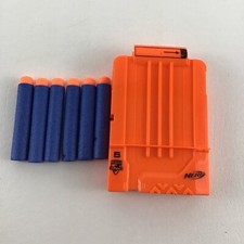 Nerf N-Strike Elite Ammo Clip Magazine 6 Soft Dart Holder Ammo Round Orange Lot