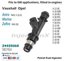 Petrol Fuel Injector 24435068 5817414 for Vauxhall Astra Meriva Zafira engines