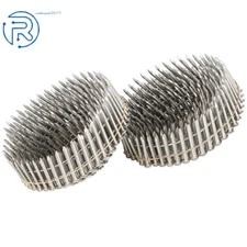 1200Pcs15 Degree Wire Coil 1-1/4” ×.09” Siding Nails Ring Shank Stainless Steel