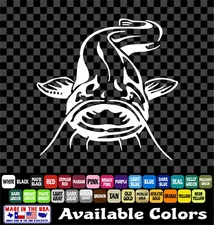 Flathead Catfish Fish Sticker Fishing Noodling Vinyl Decal Car Truck Boat