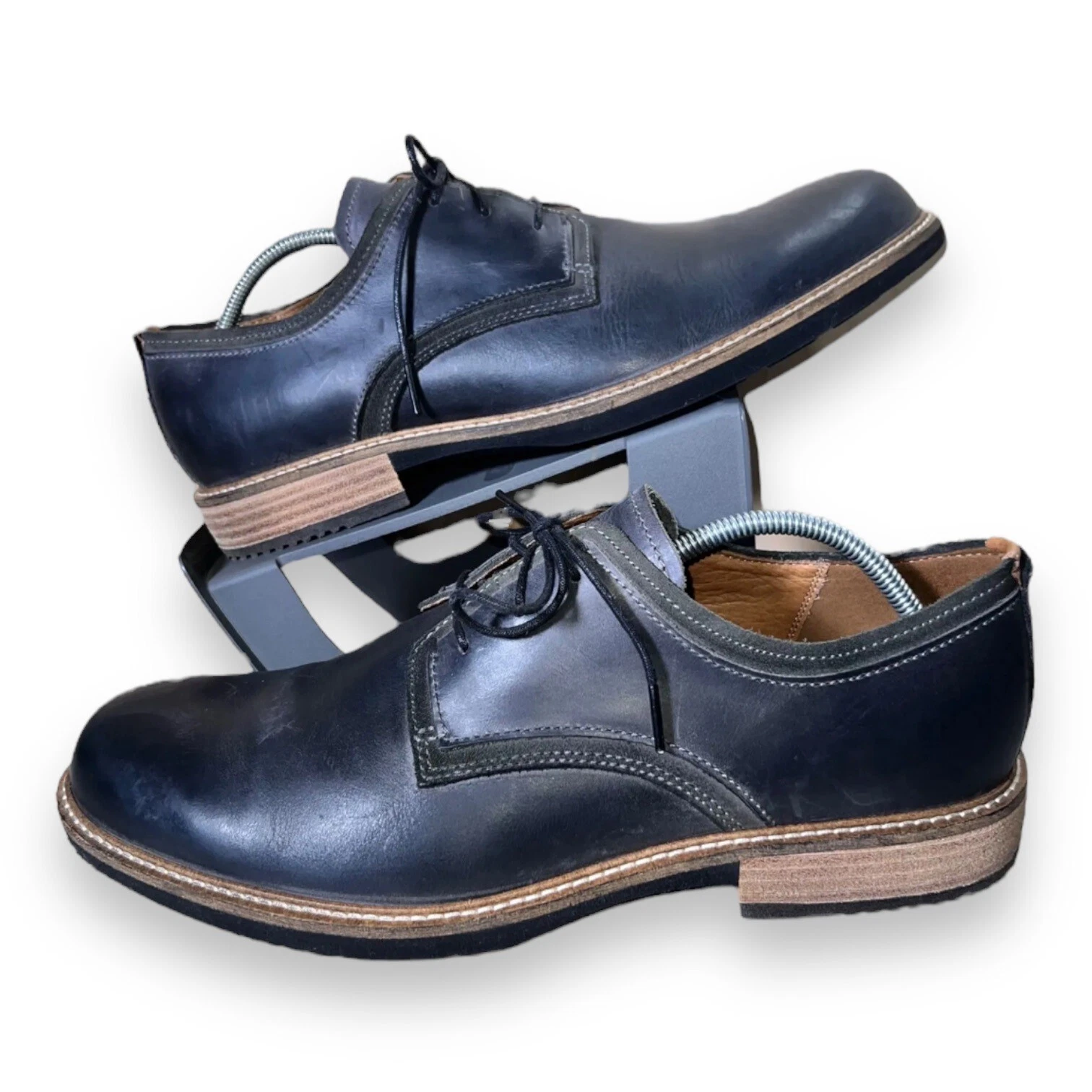 Cravatta Ecco Kenton Derby in pelle nera Oxford da uomo 13 5
