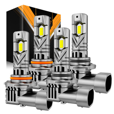 AUXBEAM 9006 9005 LED Headlight Bulbs for 1999-2006 Chevy Silverado 1500 2500HD