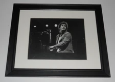 Framed Billy Joel 1977 at the piano on stage poster 14"x17"