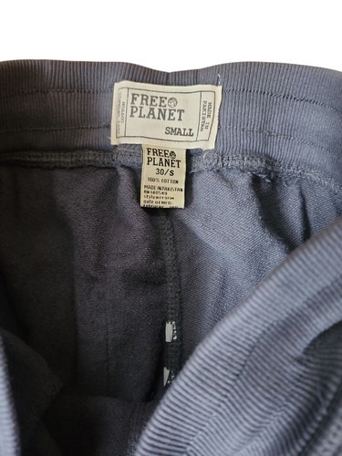 Free Planet Jogginghose Herren Gr. 30/S Bio Baumwolle grau French Terry Kordelzug - Bild 2 von 7