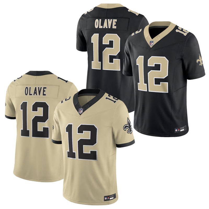 Men's Saints #12 Chris Olave Alternate Vapor Stitched Limited Jersey