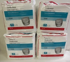 XL 56 Ct Sure Care Plus Coviden #1625 Adult Disposable Pull Up Underwear Diapers