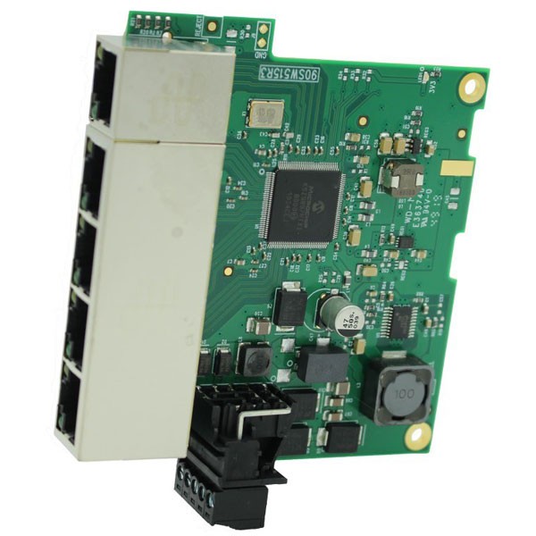Brainboxes Embedded Industrial 5 Port Gigabit Ethernet Switch