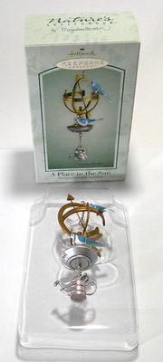 #ad #ad Bluebirds on Sun Dial A PLACE IN THE SUN Natures Sketchbook Hallmark Ornament $15.80