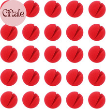 25PCS Red Circus Clown Nose Christmas Costume Party Cosplay Decor
