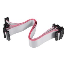 5Pcs IDC 24 Pins Connector Flat Ribbon Cable Female Connector 30cm 2.54mm Pitch