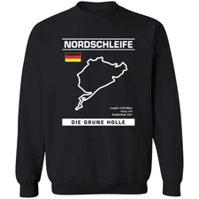 Nordschleife Die Grune Holle Track Outline Series Sweatshirt Nurburgring