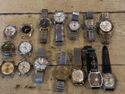 Vintage Lot Of  16 Mens Wrist Watches Manual/Automatic Parts/Repair Bulova Wyler