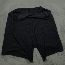 Lululemon Wrap One Size Sweater Gray Snap Button Logo Casual Modern