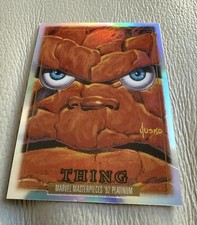 2024 Skybox Marvel Masterpieces Platinum ‘92 The Thing Rainbow #91