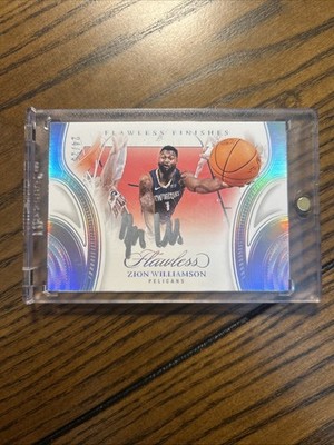 Zion Williamson 2024-25 Flawless Finishes Auto /25 On Card #FF-ZWP Pelicans