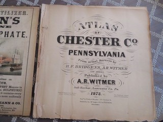 WITMER Chester County Atlas 1873 COMPLETE