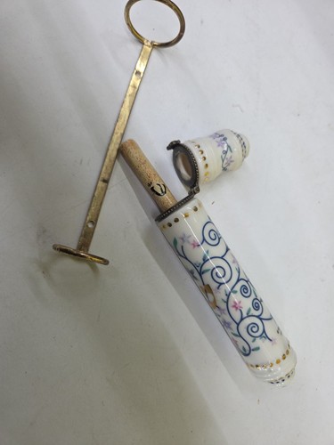 SUSAN FISCHER WEISS Ceramic Mezuza- 5.5"
