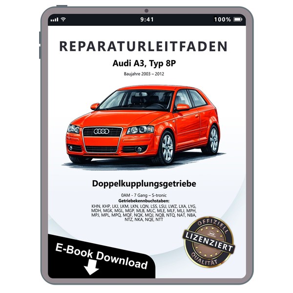 Audi A3 8P 2003-2012 7 Gang Automatikgetriebe Dsg Dkg 0AM Reparaturanleitung Pdf-image