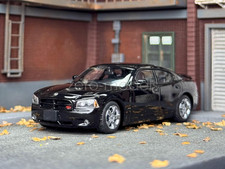 Rollin 1:64 2008 Black Charger Police Muscle Sport Diecast Display Car Model