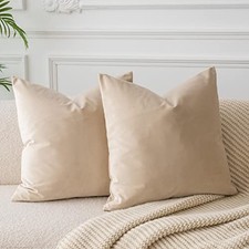 Throw Pillow Covers Set of 2 Decorative 26x26 26" x 26" Pack of 2 Khaki