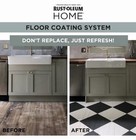 Rust-Oleum HOME Floor Coating System Kit, White/Tint Base, Semi-Gloss Top Coat — photo 3