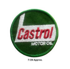 Castrol Motor Oil Logo Motors PatchEmbroidered Iron On/Sew On Shirts Jeans N-837