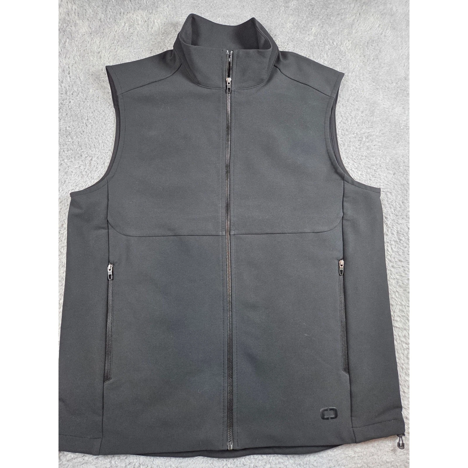OGIO Endurance Softshell Vest Mens Black Full Zip Athletic Outdoor Sleeveless