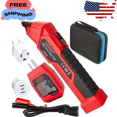 NF-827 Circuit Breaker Finder Tool with 3 Accessories &GFCI Outlet Tester