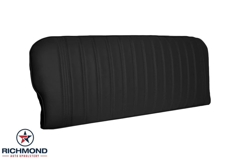 1981-1991 GMC Suburban Sierra Grande C/K-Complete Vinyl Bench Seat Covers, Black - Image 3 of 4