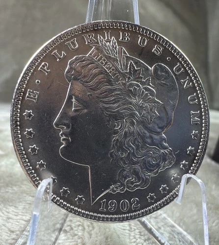 1902-P $1 MORGAN SILVER DOLLAR GEM BU MINIMAL MARKS AMAZING $350-450 VAL #2637