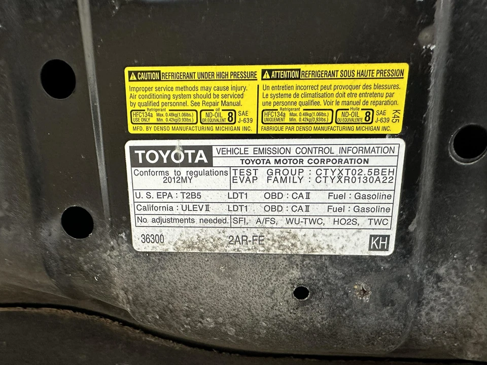 09 10 11 12 TOYOTA RAV-4 Engine Assembly/motor Foto 2 de 2