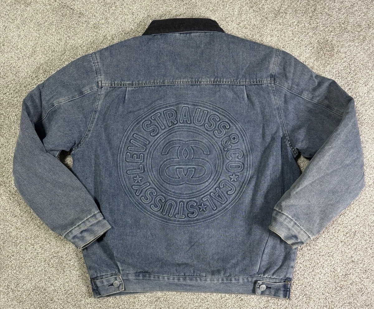 Stussy x Levi's Embossed Praglad Trucker Jacket Size M Men's Stussy x Levi's Embossed Praglad Trucker Jacket Size M Men's