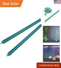 Efficient Bubble Creation with 2-Piece Aquarium Air Stone Set - Green Blue