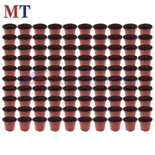 100 Pack Flower Pot Plastic Nursery Pot Seed Plant Plant Storage Pot Container