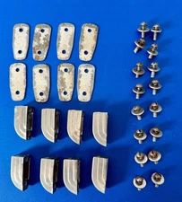 Lot Of 8 X Leedy 40s 50s Vintage Nickel Beavertail Lugs Snare Drum / Tom Ludwig