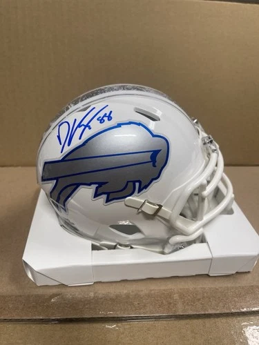 BUFFALO BILLS DAWSON KNOX #88 SIGNED RIDDELL RIVALRIES MINI HELMET 2025