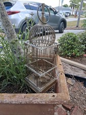 Vintage Brass Bird Cage Victorian