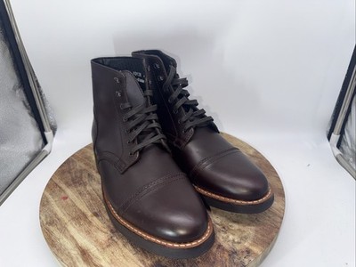 Thursday Boot Company Men s Captain Cap Toe Leather Boots, Brown, 7.5