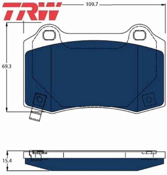 TRW GDB4171BTE Bremsbelagsatz FüR Scheibenbremse Bremsbelagsatz FüR Tesla-image