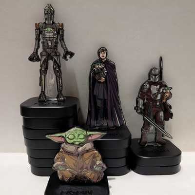 Star Wars The Mandalorian FigPin Quest Enamel Pins You Choose Official Badges