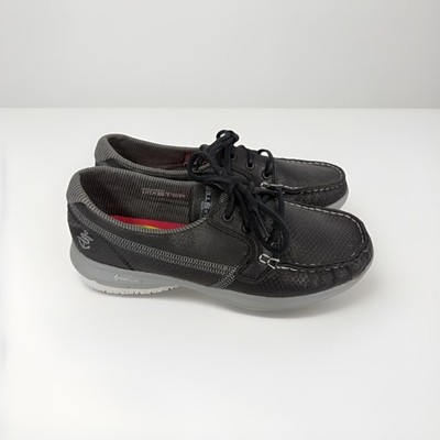 Skechers Go Step Lite Loafer Womens 7 EUR 37 Black Slip On Comfort Shoes