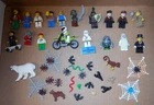 lot of 18 vintage lego  mini figures Santa Yoda  Ghost Bear  Animals minifigures