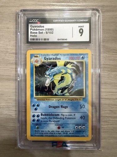 1999 Pokemon Gyarados CGC 9 Mint Holo #6 Base Set