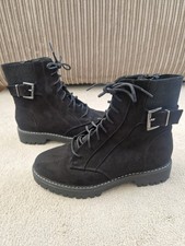Women's Black Faux Suede Size