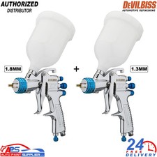 Devilbiss SLG-620 Gravity Paint Spray Guns 1.3mm  +  1.8mm Twin Pack Set