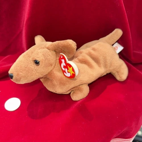 TY BEANIE BUDDY DACHSHUND "WEENIE" 1999 Plush Stuffed Animal Tush Tag Vintage