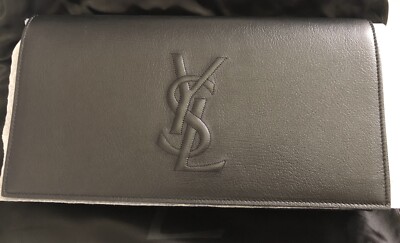 Yves Saint Laurent Clutch Black NEW - TIMELESS!! - AUTHENTIC