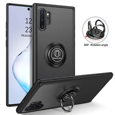 For Samsung Galaxy Note 10 Plus Case Magnetic Ring Kickstand Shockproof Cover
