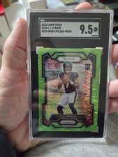 2023 Panini Prizm Football C.J. Stroud Neon Green Pulsar Rookie #339 SGC 9.5 MT+